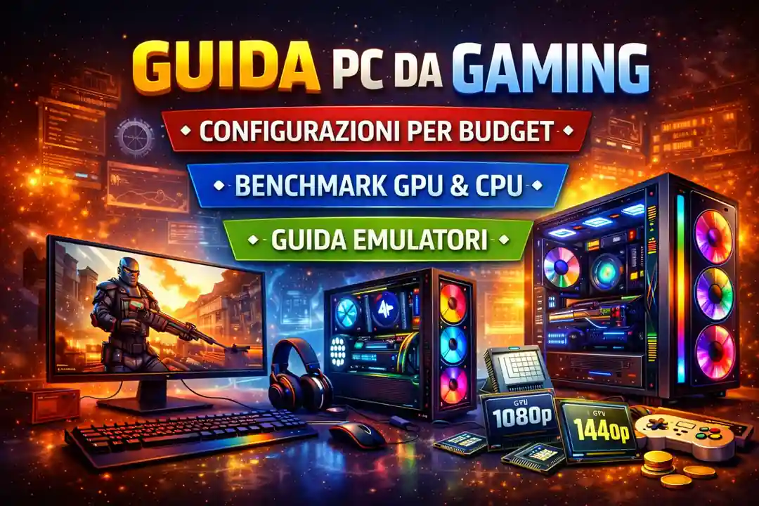 pc da gaming, benchmark CPU GPU, emulatori